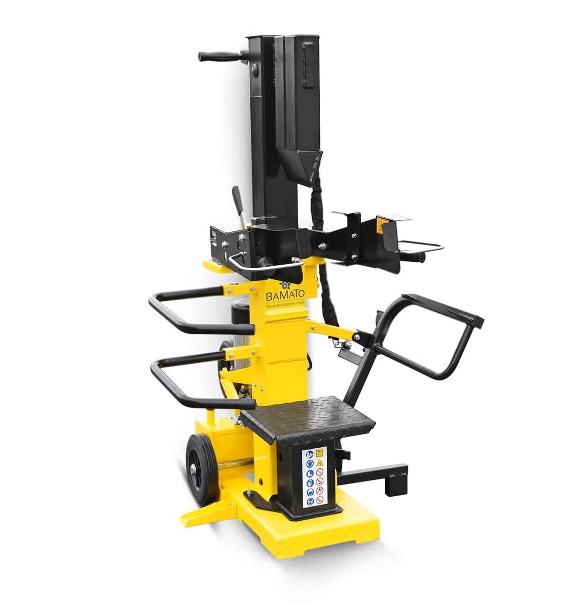 BAMATO HO-12PRO Holzspalter mit Elektroantrieb | 12 Tonnen Spaltkraft | patentierter Spalttechnik | Vario Spalt System | Schwenkbarer Spalttisch | Spa