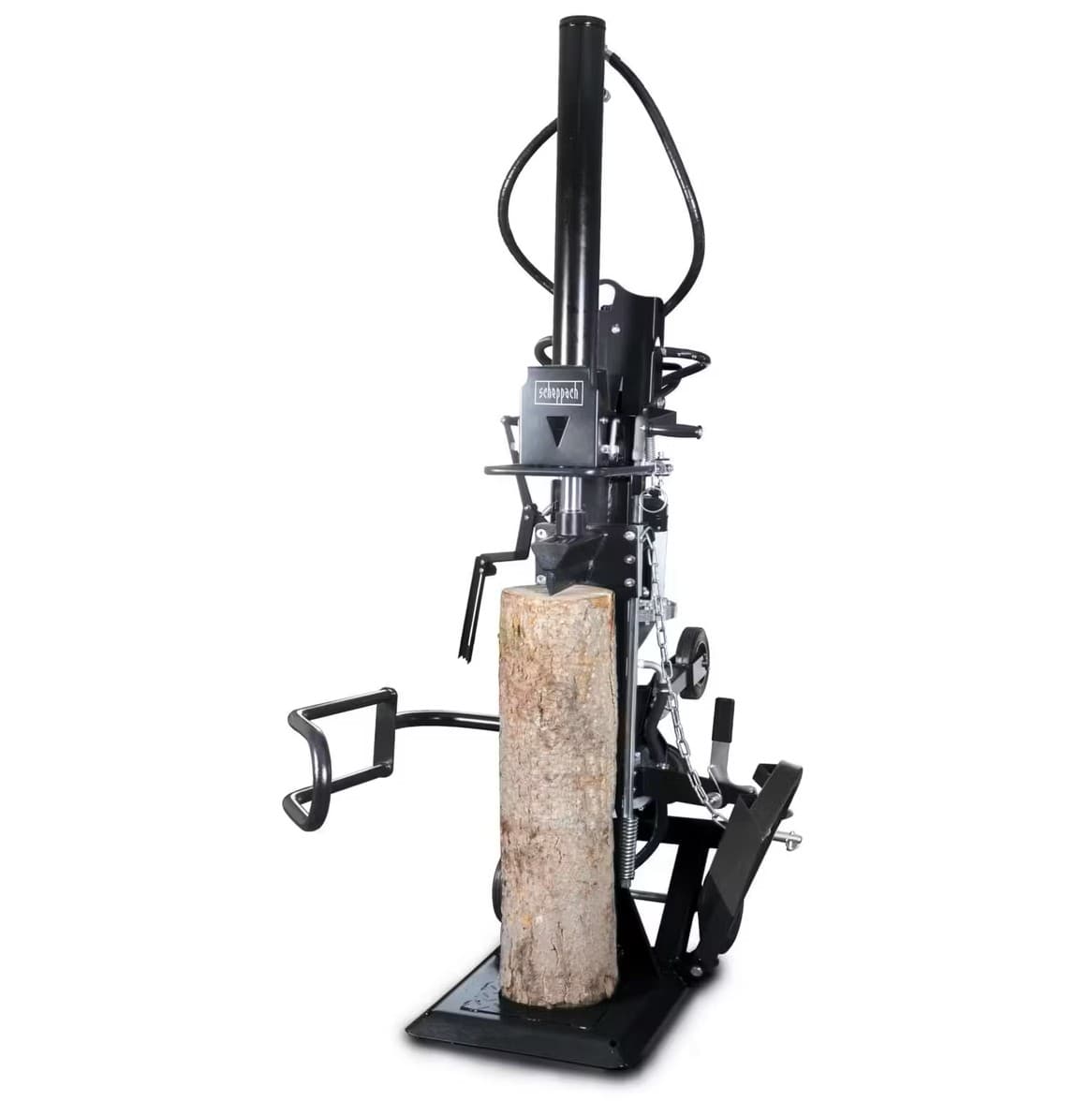 Holzspalter LOGS25ZW Scheppach Black - 25t | 400V Motor & Antrieb Zapfwelle | Meterholz bis 110cm | Fahrvorrichtung