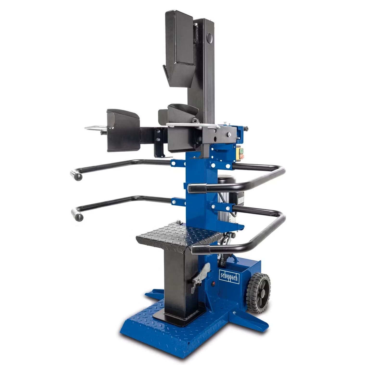 Holzspalter stehend Compact 8t Scheppach - 400V | 3500W | 7,95 Tonnen | Meterholzspalter | 1070mm Spaltgutlänge | 350mm Spaltdurchmesser