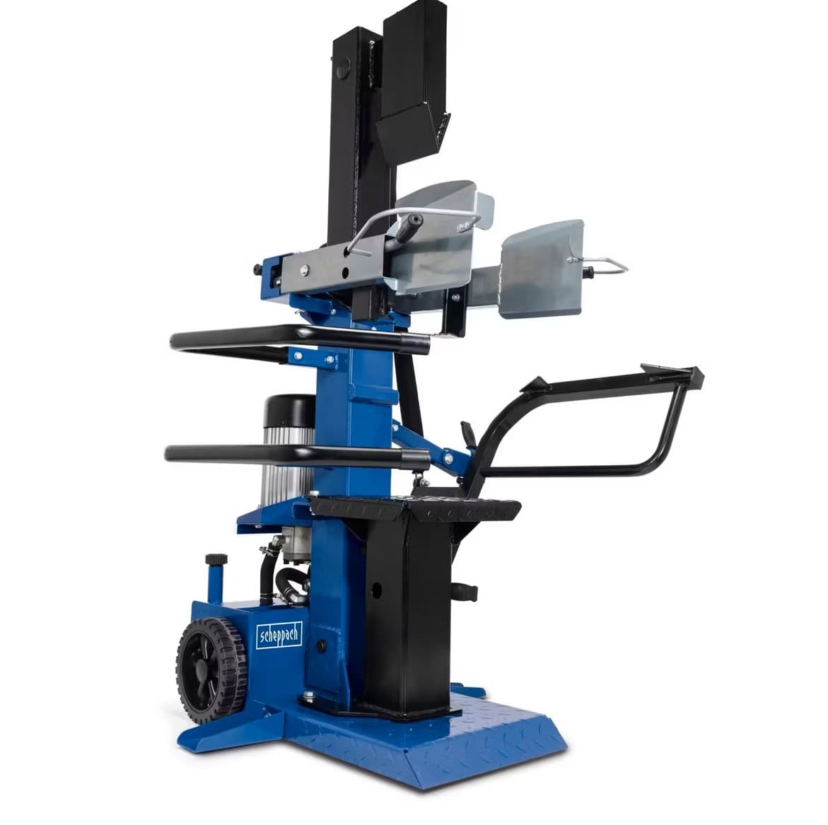 Holzspalter stehend Compact 10t Scheppach - 400V | 3500W | 10 Tonnen | Meterholzspalter | 1070mm Spaltgutlänge | 380mm Spaltdurchmesser