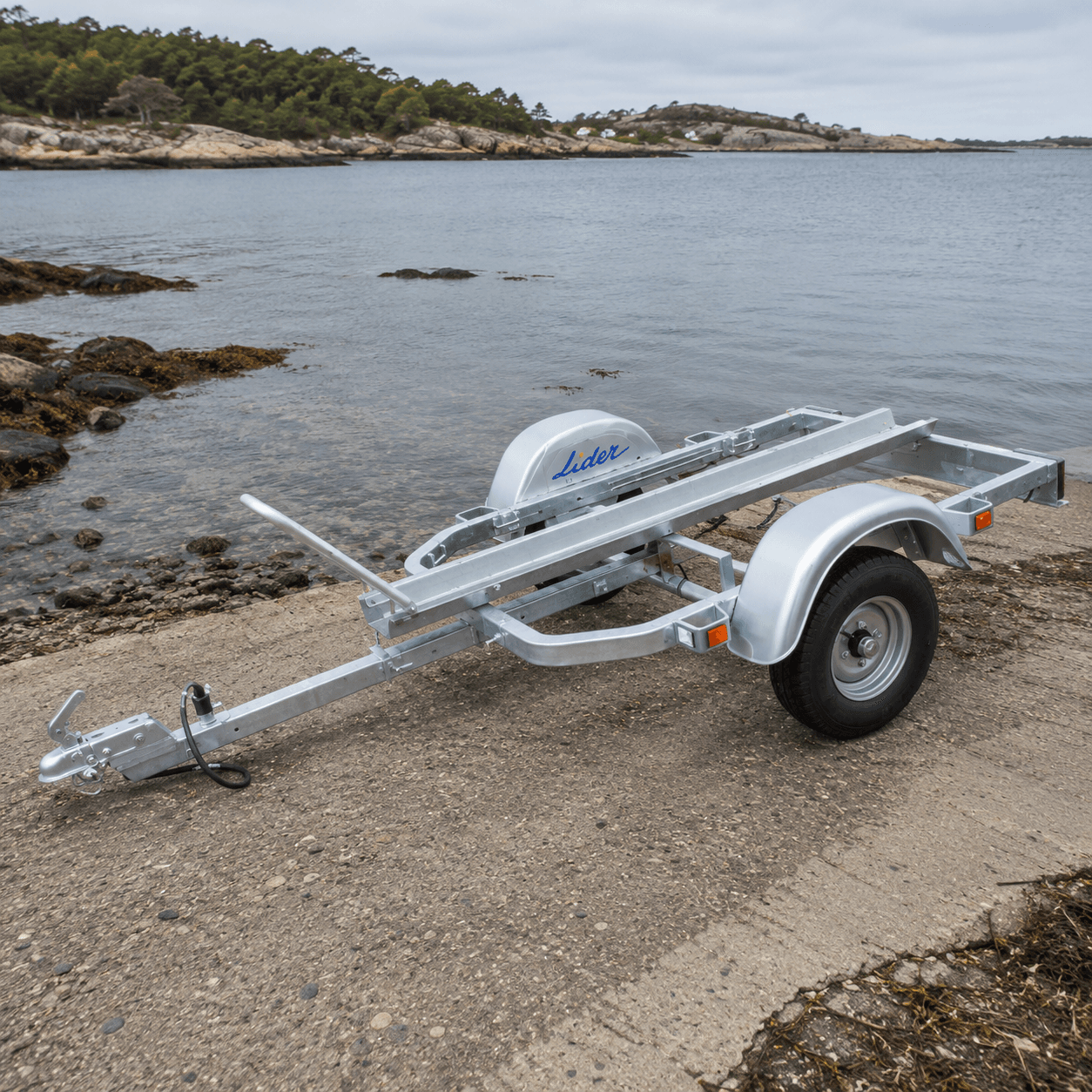 Lider Motorradanhänger 34400E – 1 Schiene