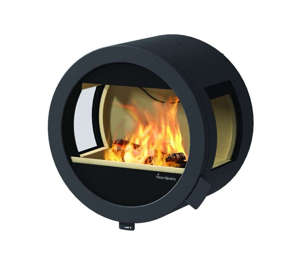 Nordpeis Me Wall uten brannmursplate, med sideglass