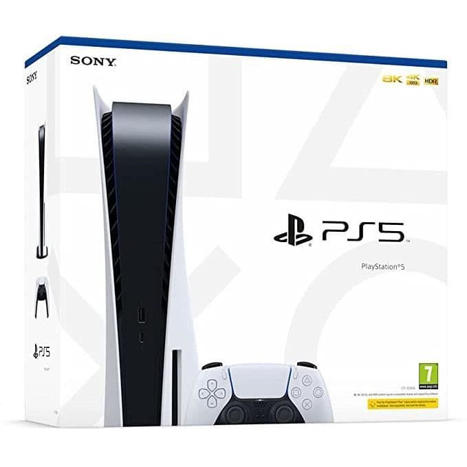 Console de salon - PS5 - Bundle - Couleur principale: Noir - Lot de 2 manettes - Inclus câbles