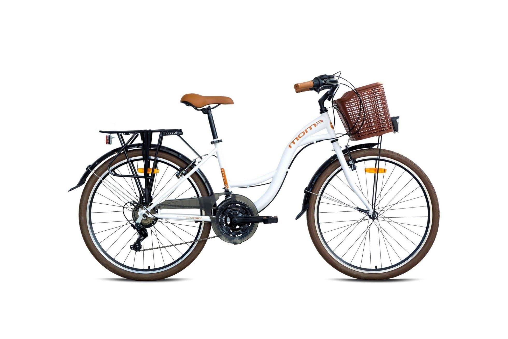 Vélo de ville blanc Urban 26 - M