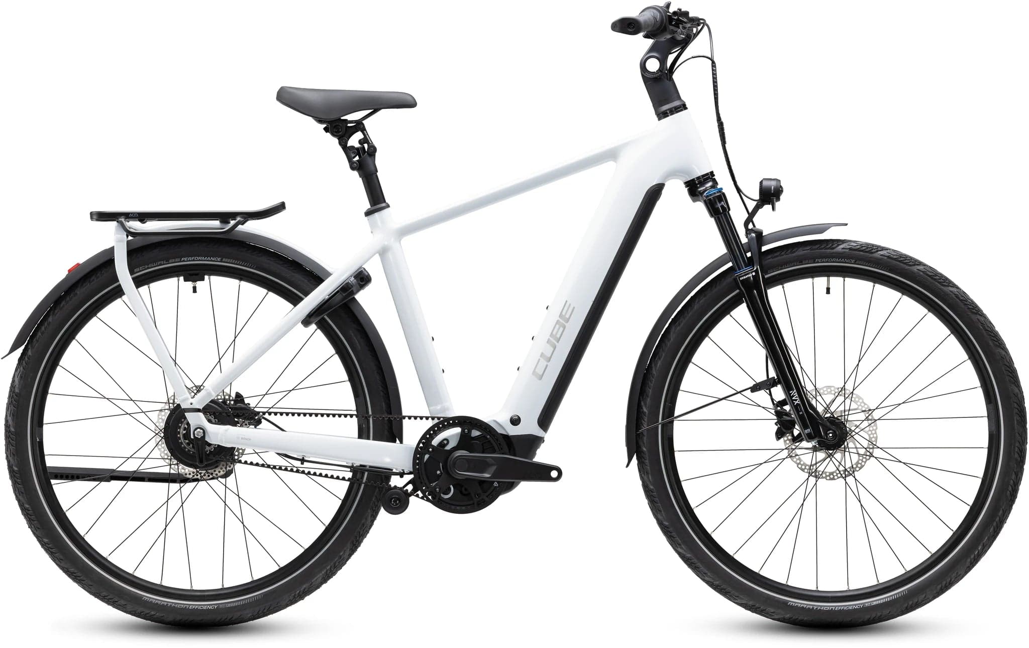 Cube Kathmandu Hybrid Deluxe Pro 800 metallicwhite´n´chrome 2027 - Standard