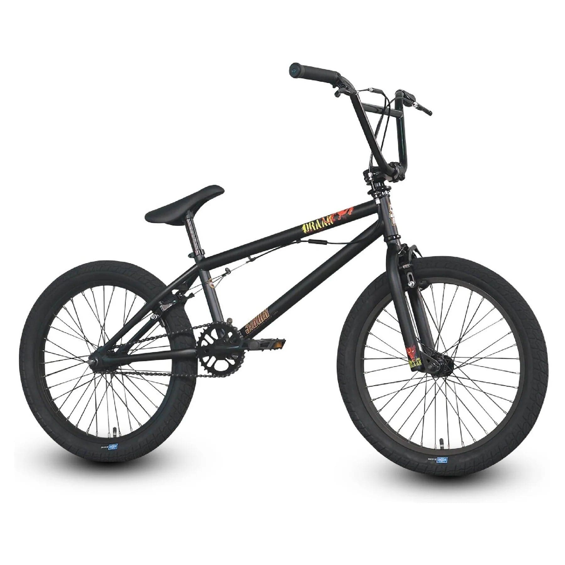 SI BMX Draak mattschwarz - L