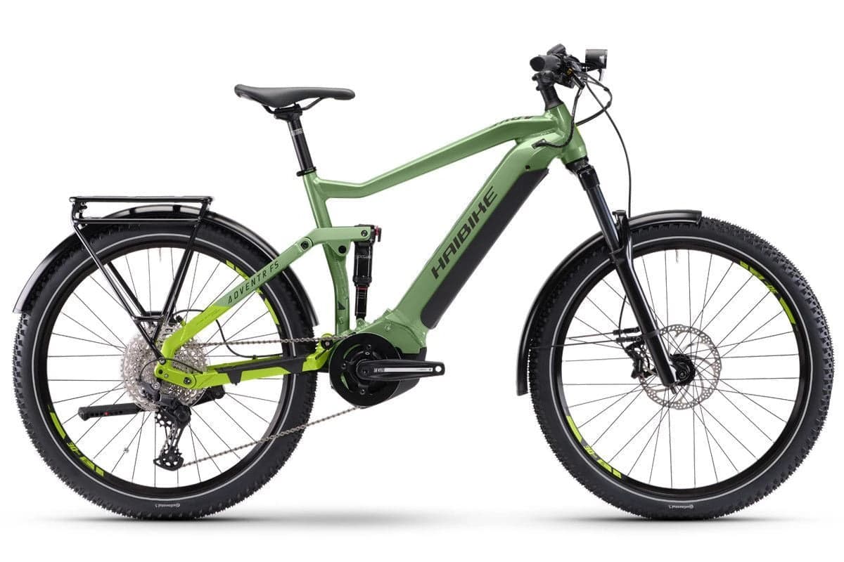 Haibike Adventr FS 8 Metal Green / Apple / Black - S