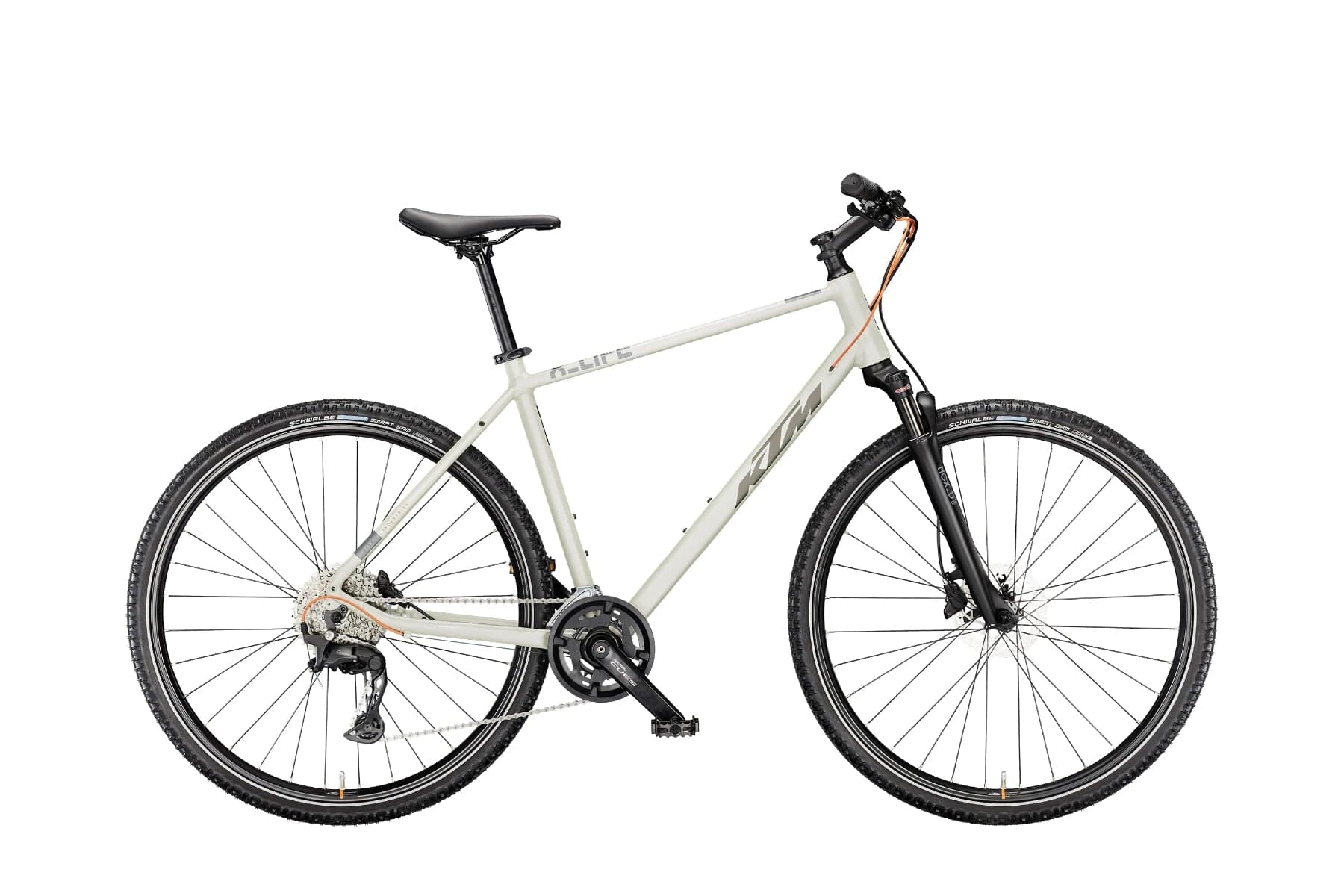 KTM X-LIFE ACTION Diamant Dew Silver Matt (Grey&Orange) - XL