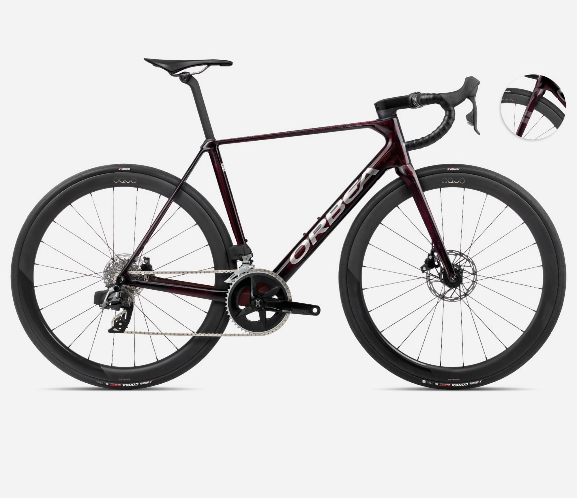 Orbea ORCA M31eLTD PWR Wine Red - Titanium - Standard