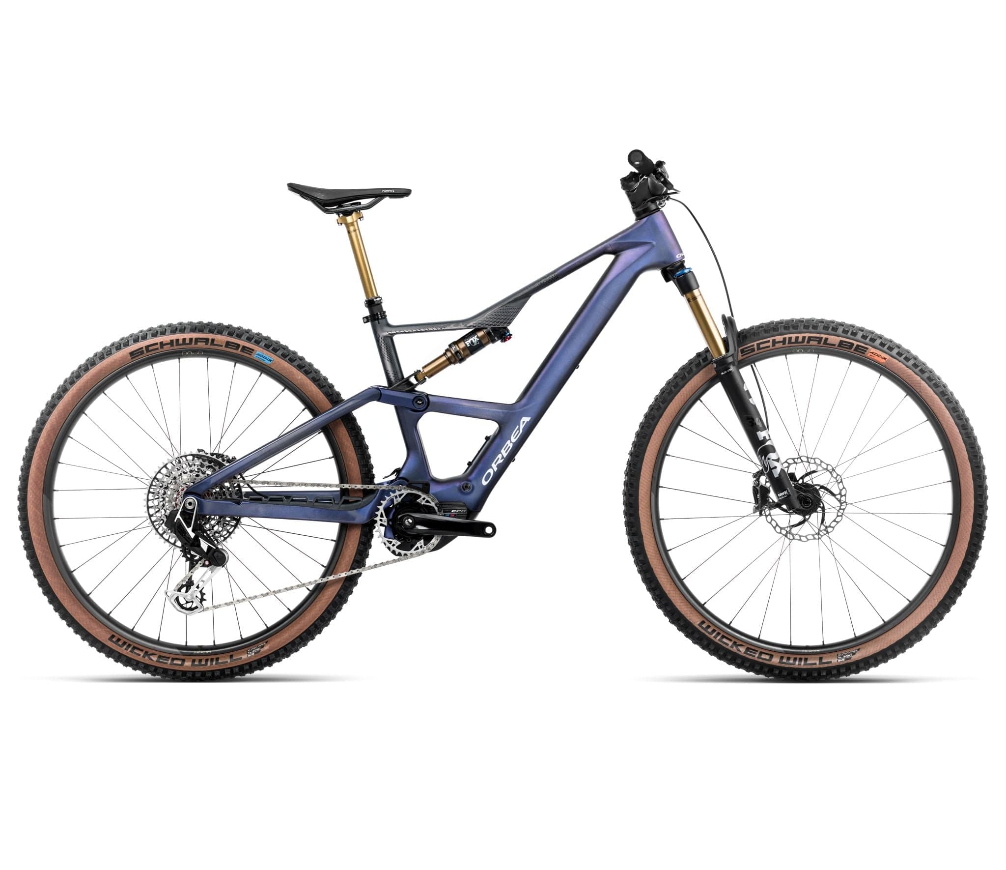 Orbea RISE SL M-LTD 630W Tanzanite Carbon View - Carbon Raw - L