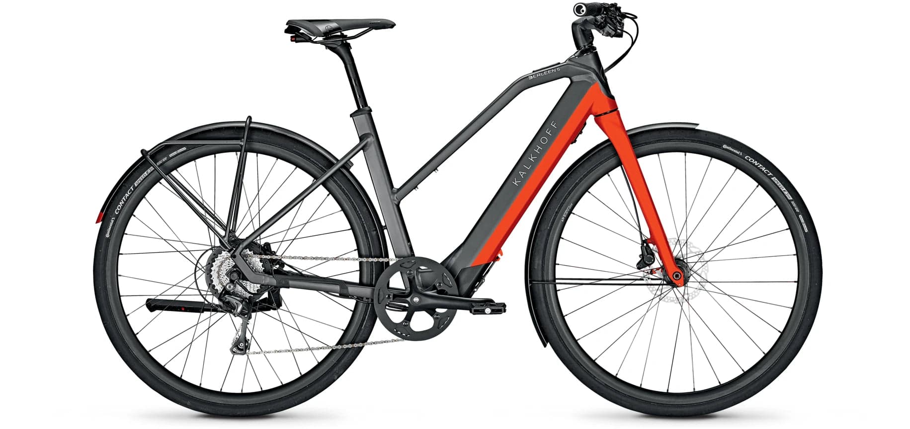 Kalkhoff Berleen 5.G Advance jetgrey/hotchillired matt - XL