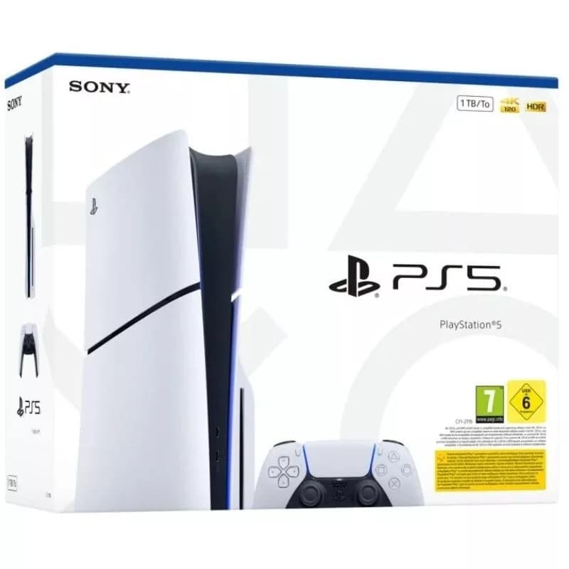 Consola Sony Playstation 5 – PS5 Slim Estándar 1TB/ Incluye Mando Dual Sense y Juego Preinstalado ASTRO’s PLAYROOM/ Chassis E