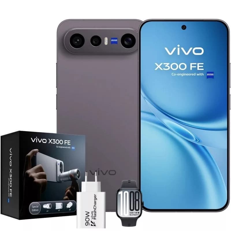 Smartphone Vivo X300 FE 12GB/ 512GB/ 6.31’/ 5G/ Negro/ Incluye Extensor Teleobjetivo