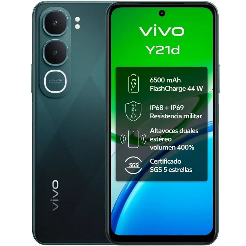 Smartphone Vivo Y21d 4GB/ 128GB/ 6.68’/ Verde