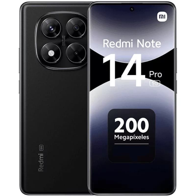 Smartphone Xiaomi Redmi Note 14 Pro 8GB/ 256GB/ 6.67’/ 5G/ Negro Medianoche
