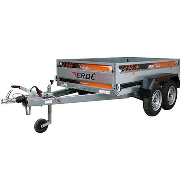 Remolque Erdé 234×4 F De Carga Profesional Con Frenos