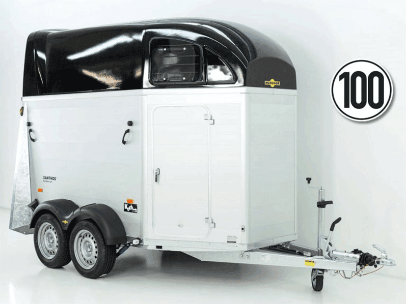 Humbaur Remolque para caballos XANTHOS 2400|negro|Sattelkammer-Nuevo