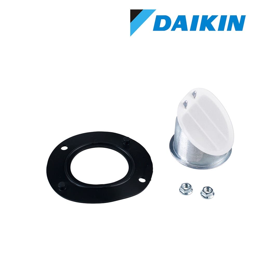 Daikin Abgasklappe, Mehrfachbelegung, Montage im Daikin Altherma C Gas W top