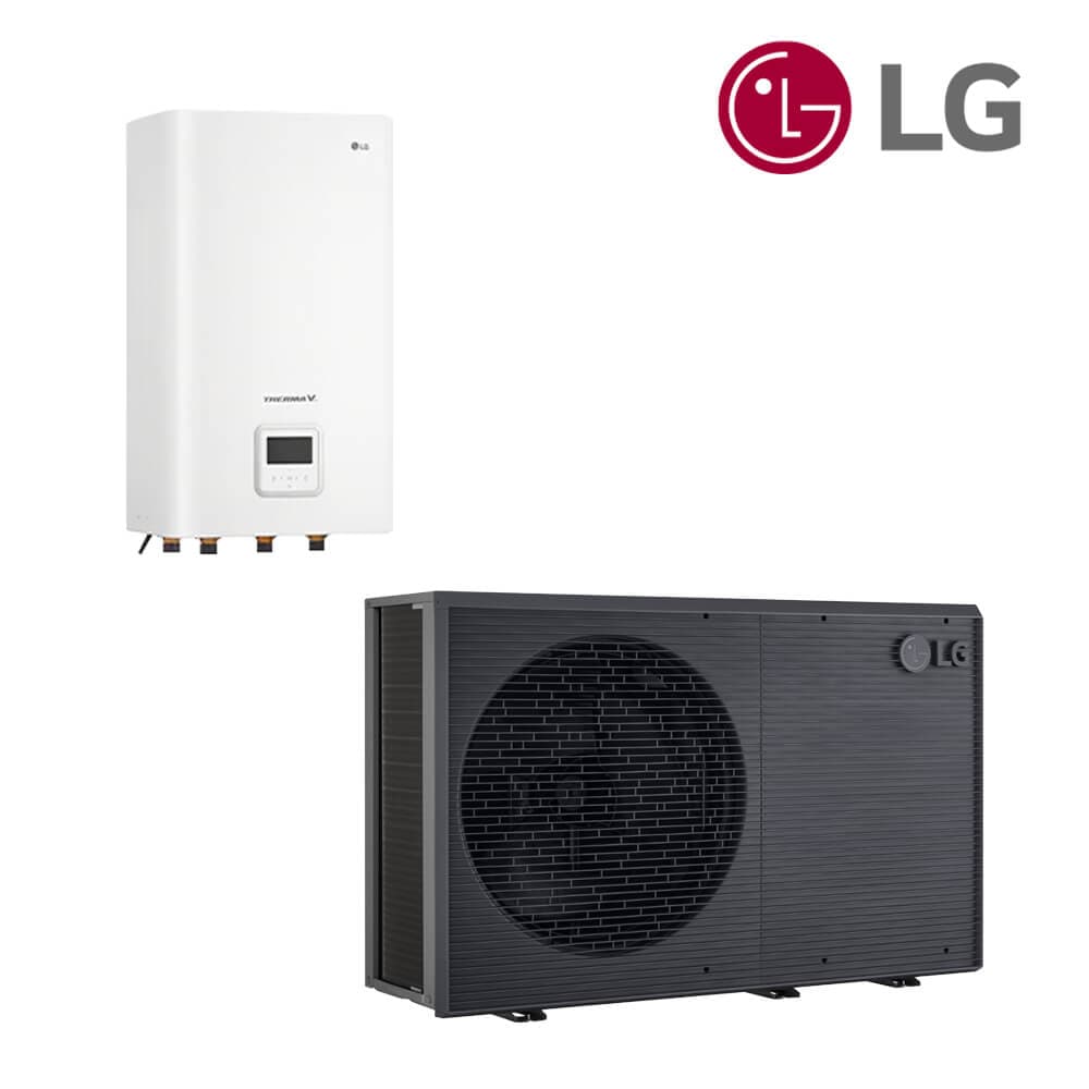 LG Therma V Set-Monobloc R290 Luft-Wasser-Wärmepumpe, HM123HF MB, 400V, 12 kW