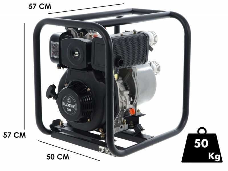 Blackstone BD 8000 Wärmemotorpumpe 80 mm Anschlüsse – 3 Zoll – selbstansaugend – 6 PS – Euro 5 Diesel