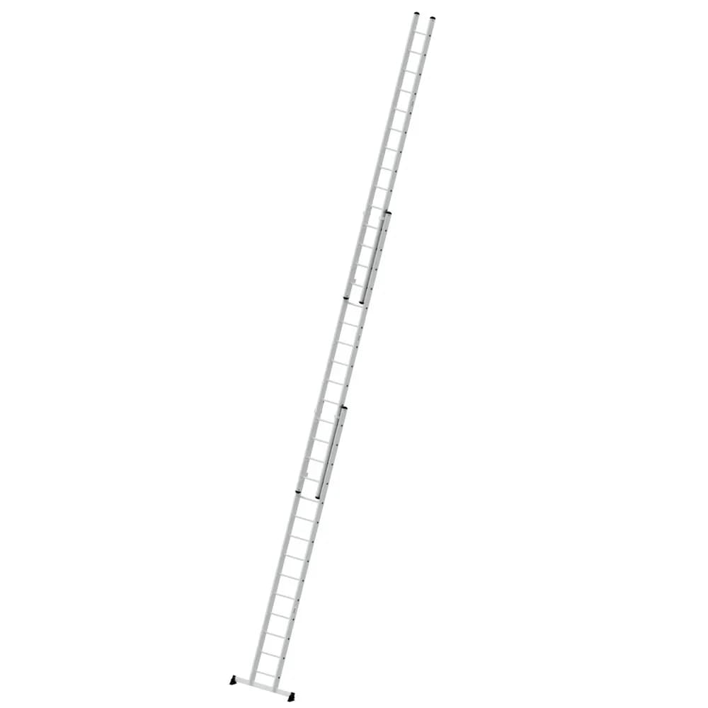 MUNK - Sprossen-Schiebeleiter 3-teilig mit nivello®-Traverse 3x14 Sprossen