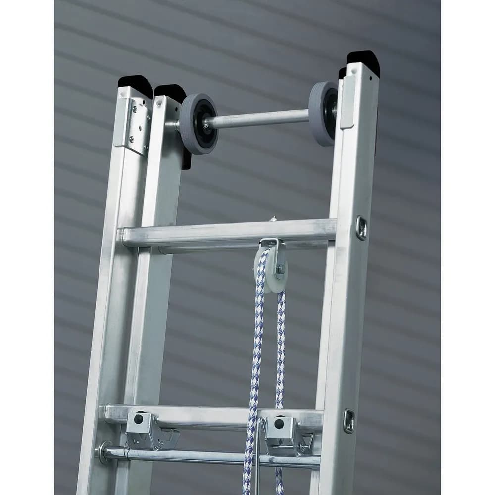 MUNK - Sprossen-Seilzugleiter mit Standard-Traverse 2x19 Sprossen