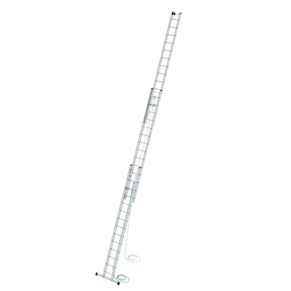 MUNK - Sprossen-Seilzugleiter 3-teilig mit Standard-Traverse 3x14 Sprossen