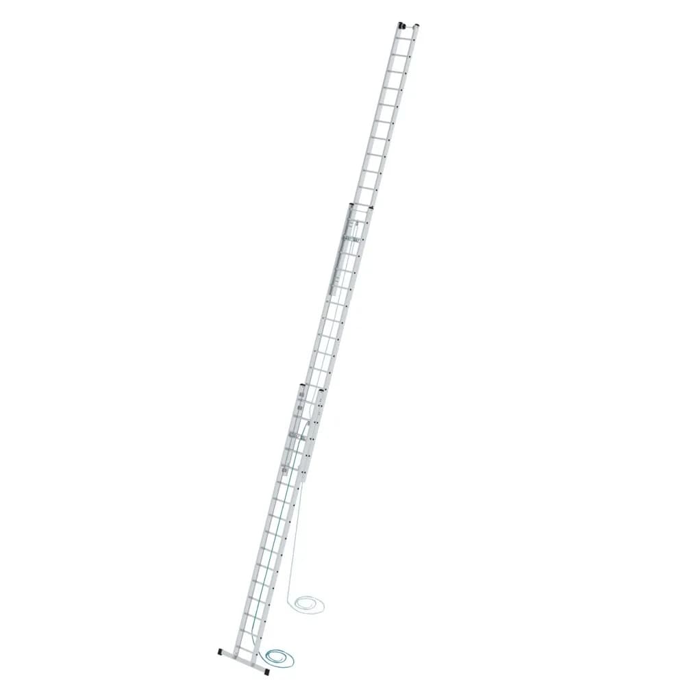 MUNK - Sprossen-Seilzugleiter 3-teilig mit Standard-Traverse 3x16 Sprossen