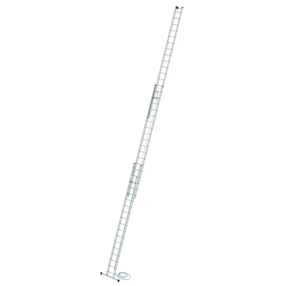 MUNK - Sprossen-Seilzugleiter 3-teilig mit Standard-Traverse 3x18 Sprossen