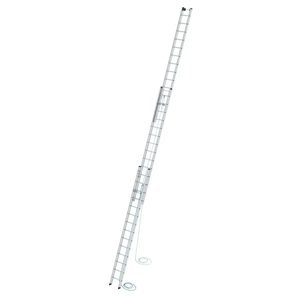 MUNK - Sprossen-Seilzugleiter 3-teilig ohne Traverse 3x14 Sprossen
