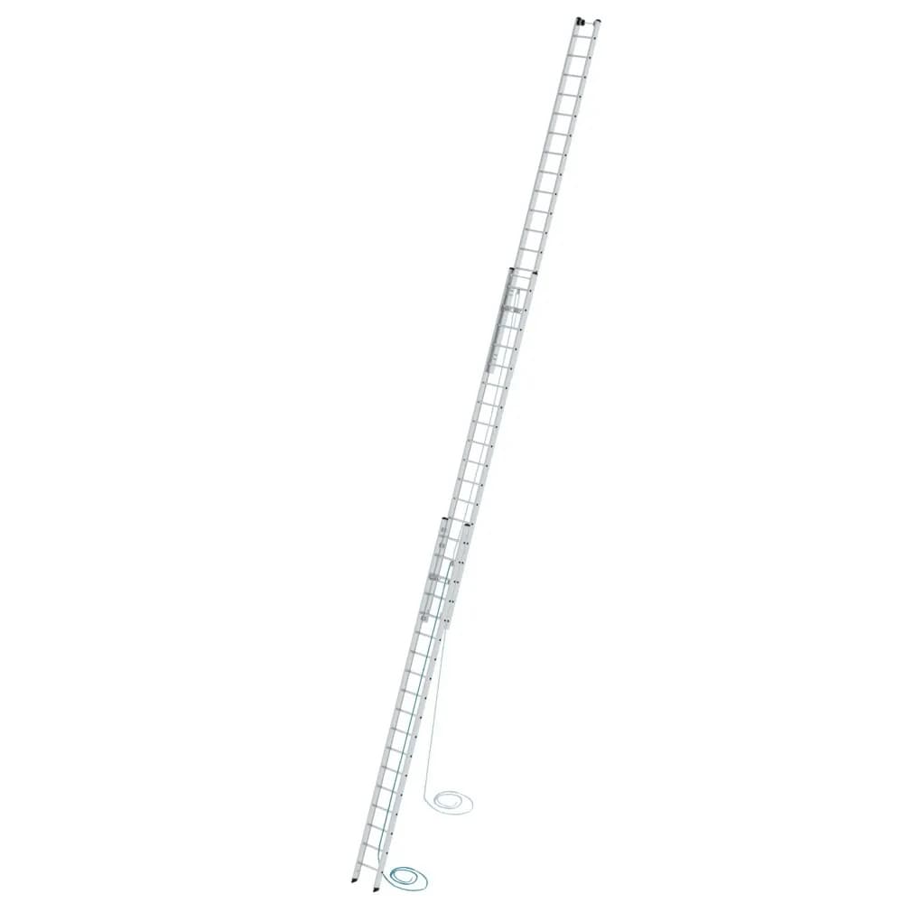 MUNK - Sprossen-Seilzugleiter 3-teilig ohne Traverse 3x18 Sprossen