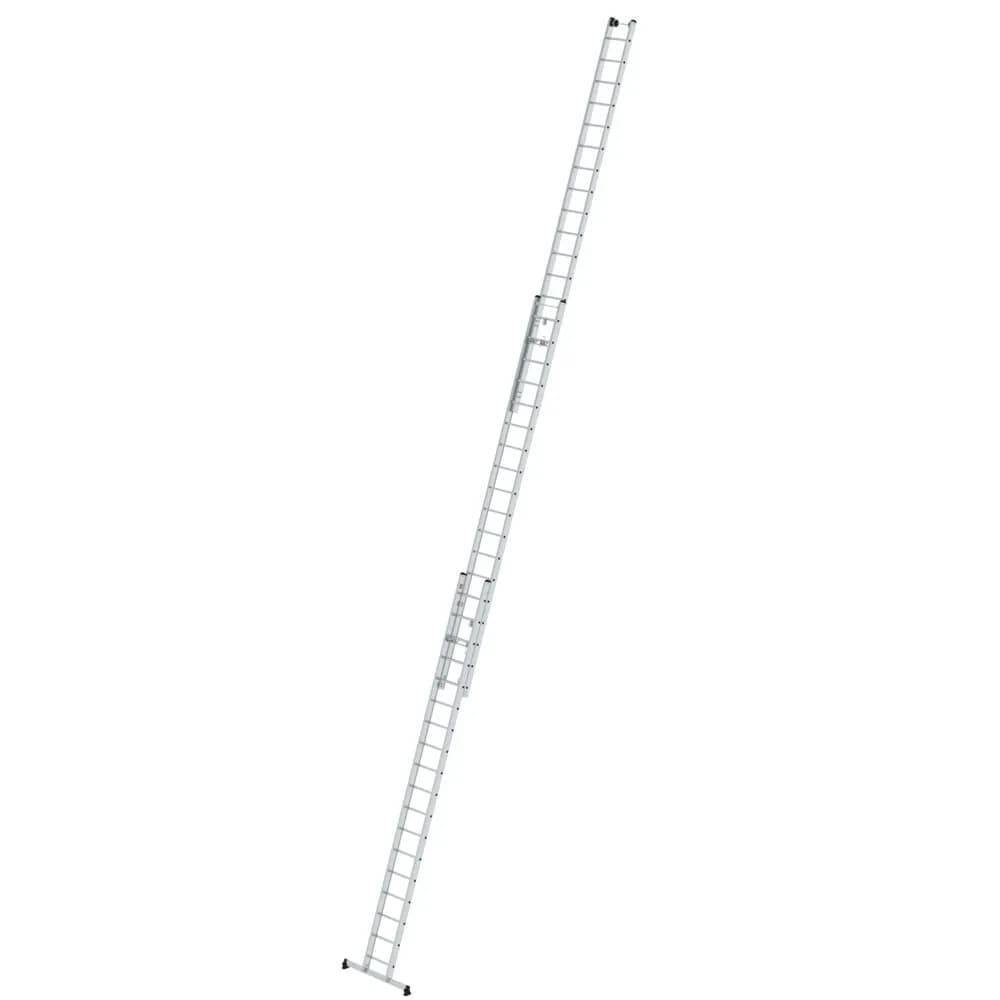 MUNK - Sprossen-Seilzugleiter 3-teilig mit nivello®-Traverse 3x18 Sprossen