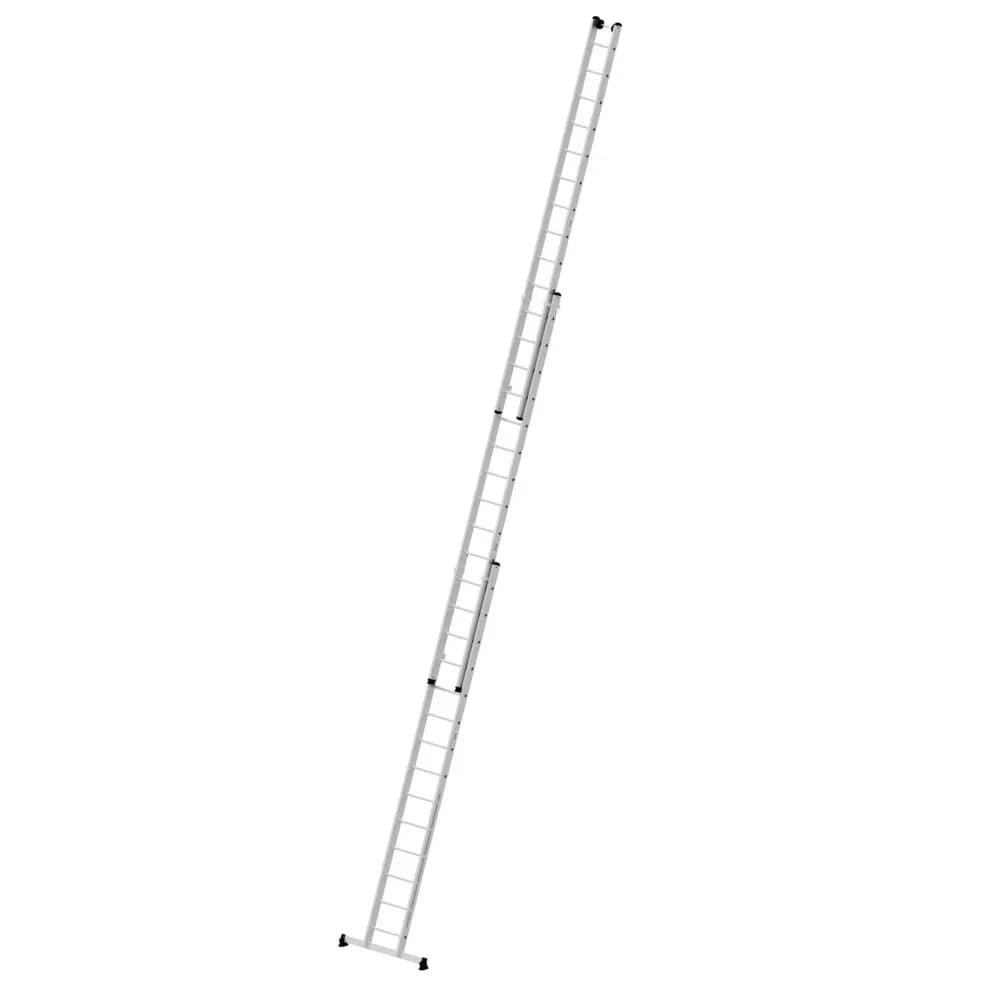MUNK - Mehrzweckleiter 3-teilig mit nivello®-Traverse und Wandlaufrollen 3x14 Sprossen