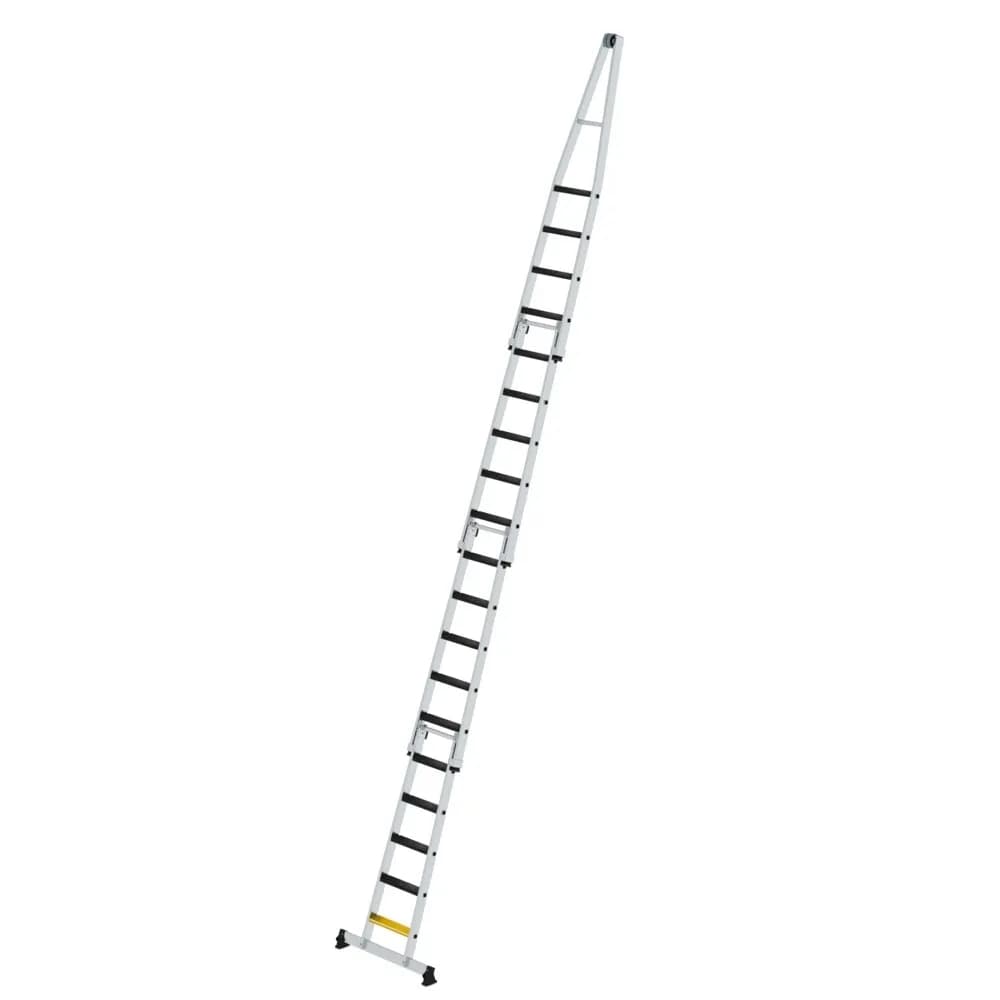 MUNK - Stufen-Glasreinigerleiter-Satz mit nivello®-Traverse und clip-step R13 4-teilig