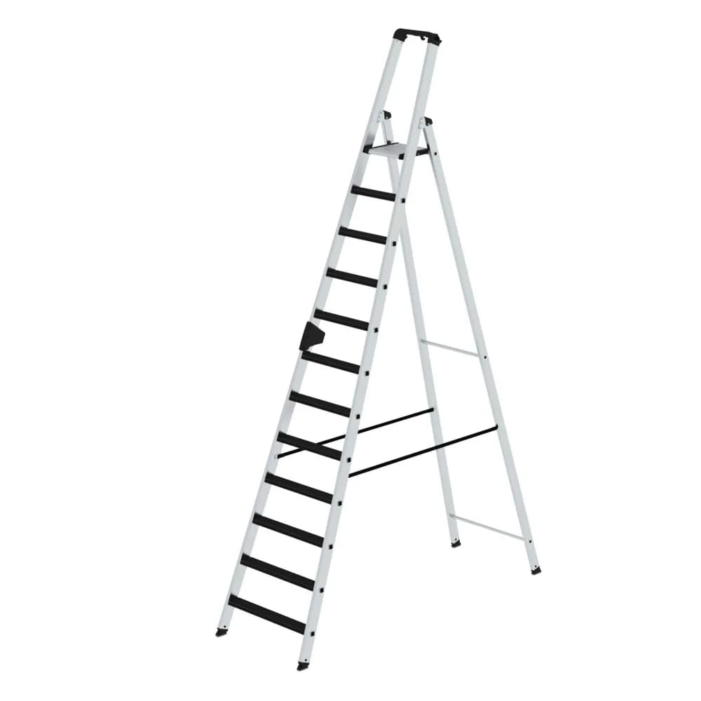 MUNK - Stufen-Stehleiter einseitig begehbar mit clip-step 12 Stufen
