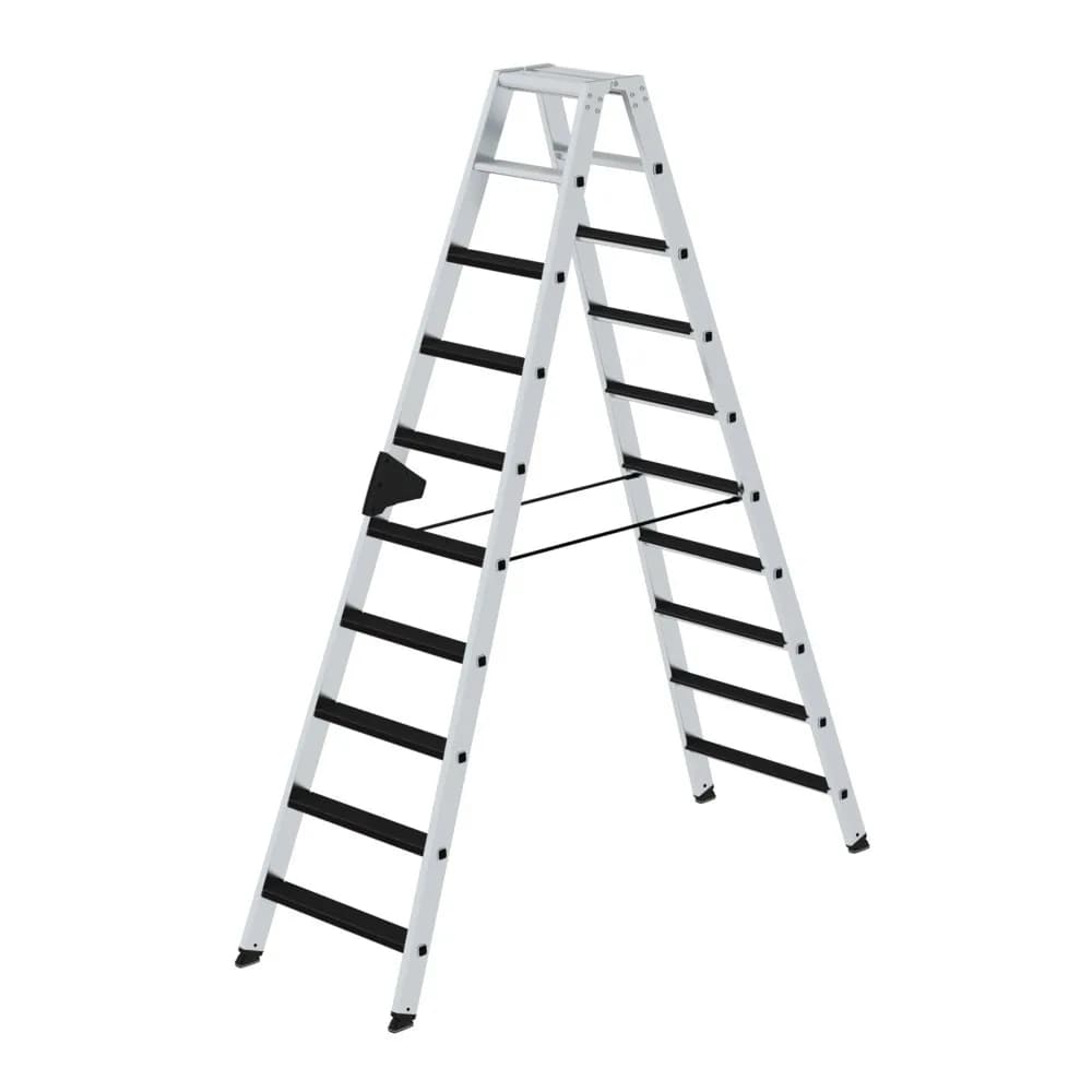 MUNK - Stufen-Stehleiter beidseitig begehbar mit clip-step 2x10 Stufen