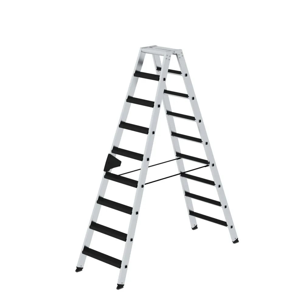 MUNK - Stufen-Stehleiter beidseitig begehbar mit clip-step relax 2x9 Stufen