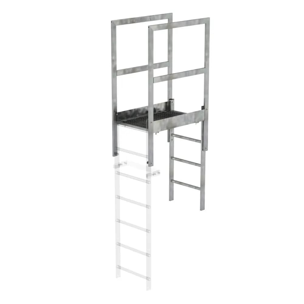 MUNK - Attika-Überstieg-Stahl-verzinkt 880 mm lichte Länge
