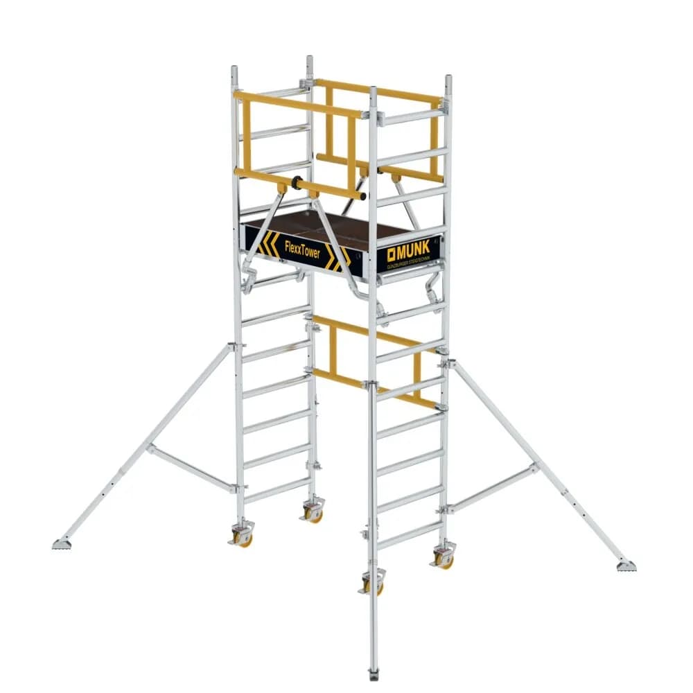 MUNK - FlexxTower SG mit vorlaufendem Geländer Plattformhöhe 2,10 m