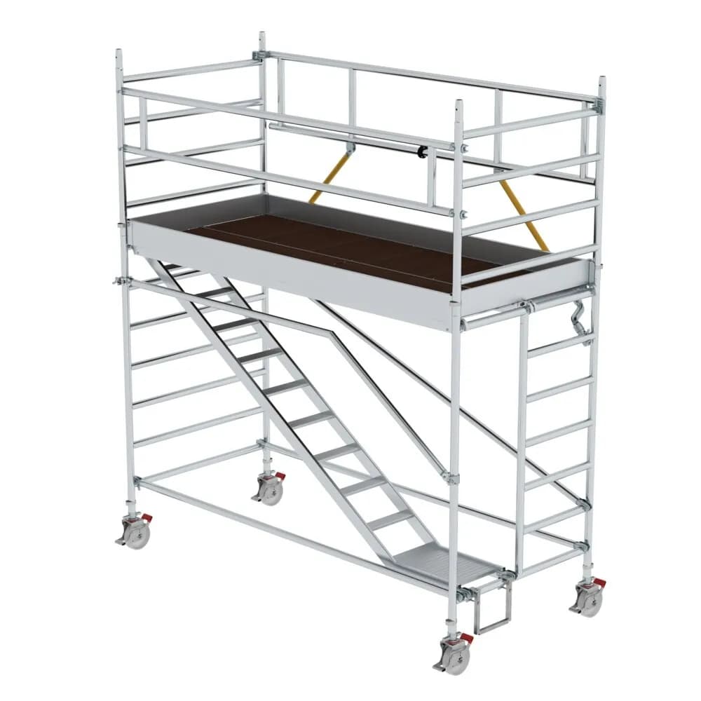 MUNK - Rollgerüst SG 1,35 x 3,0 m mit Schrägaufstiegen Plattformhöhe 2,51 m