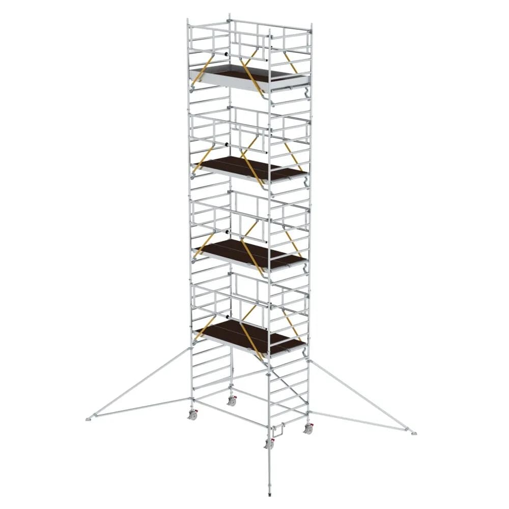 MUNK - Rollgerüst SG 1,35 x 2,45 m mit Ausleger & Doppel-Plattform Plattformhöhe 8,39 m