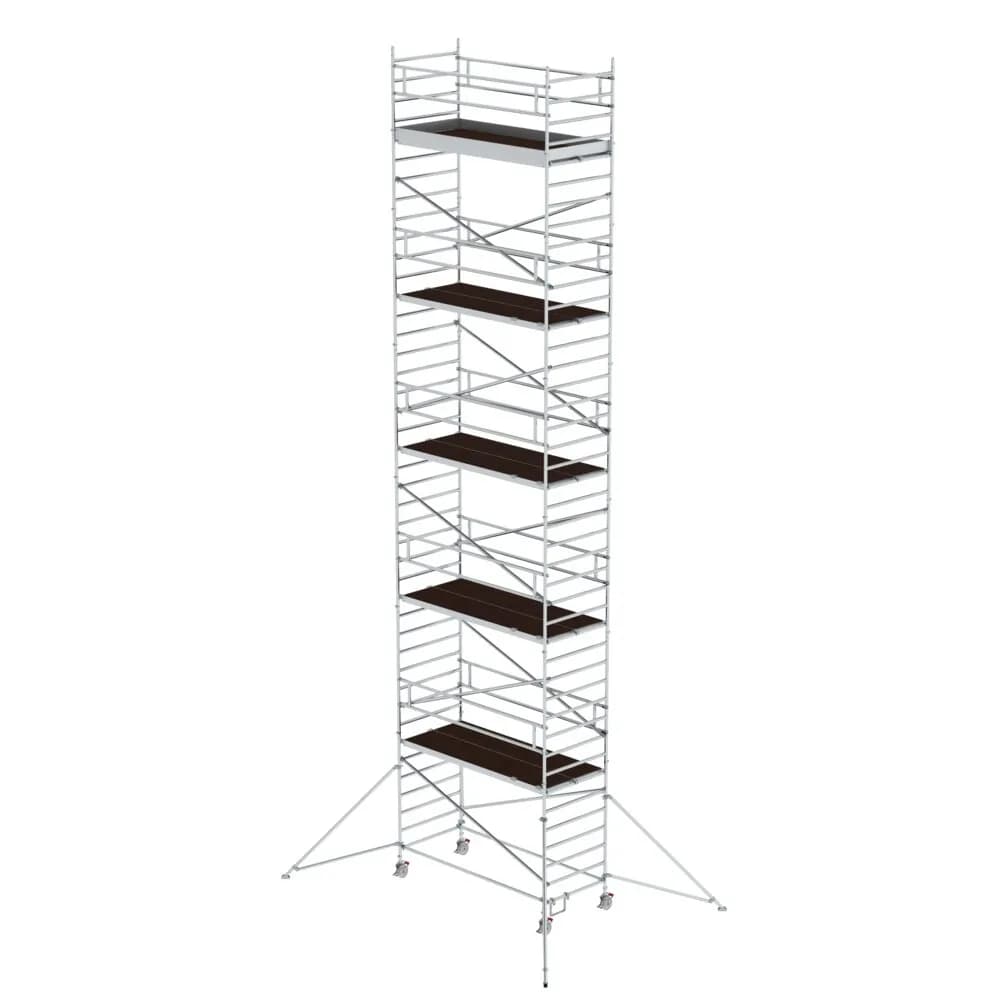 MUNK - Rollgerüst 1,35 x 3,0 m mit Ausleger & Doppel-Plattform Plattformhöhe 11,47 m