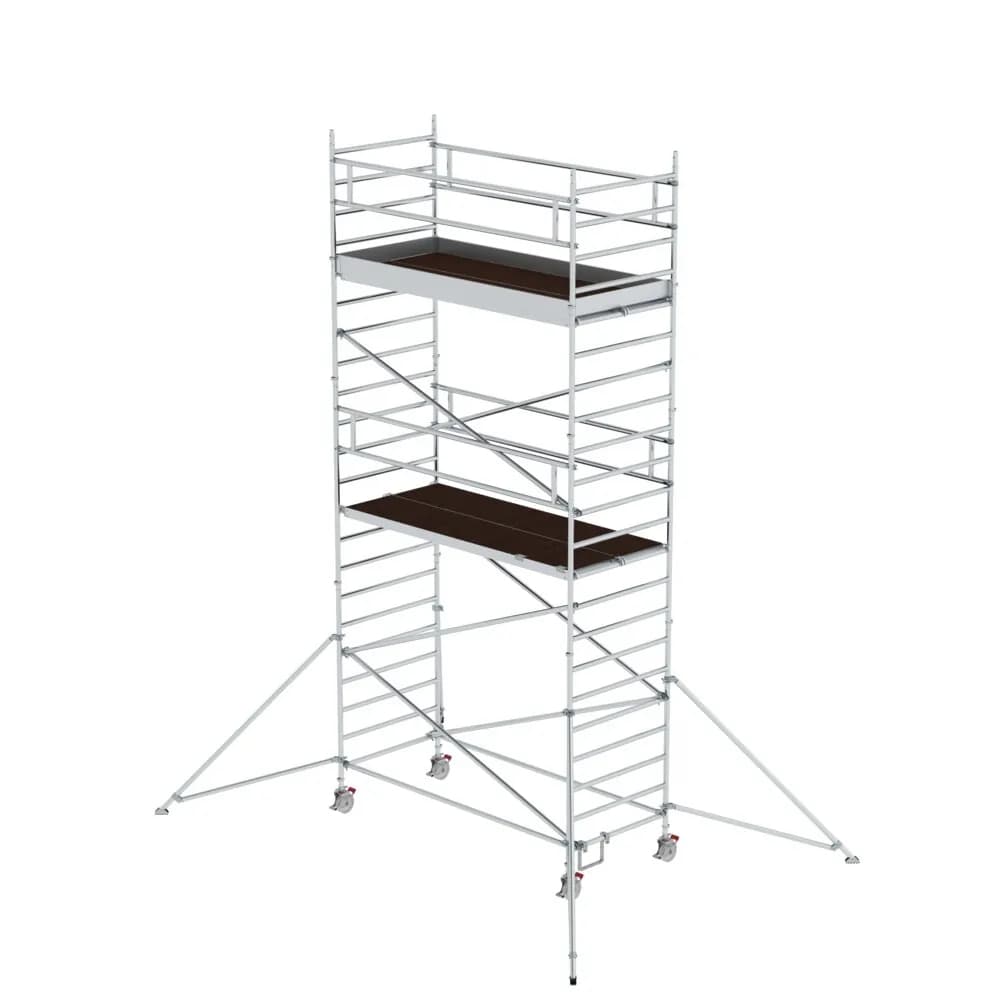 MUNK - Rollgerüst 1,35 x 3,0 m mit Ausleger & Doppel-Plattform Plattformhöhe 5,59 m