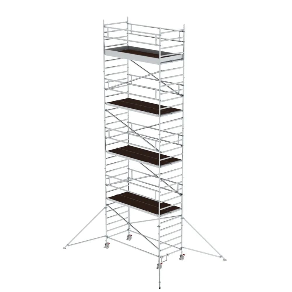 MUNK - Rollgerüst 1,35 x 3,0 m mit Ausleger & Doppel-Plattform Plattformhöhe 8,39 m