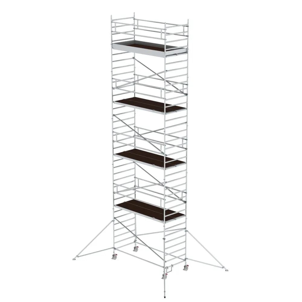 MUNK - Rollgerüst 1,35 x 3,0 m mit Ausleger & Doppel-Plattform Plattformhöhe 9,51 m