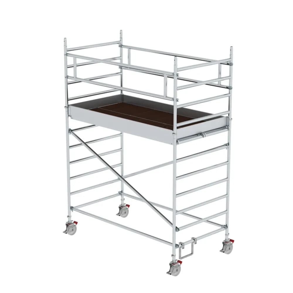 MUNK - Rollgerüst 1,35 x 2,45 m mit Doppel-Plattform Plattformhöhe 2,51 m