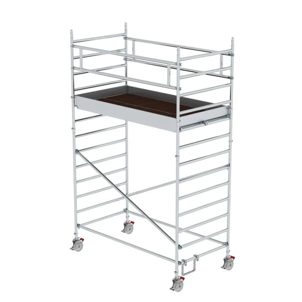 MUNK - Rollgerüst 1,35 x 2,45 m mit Doppel-Plattform Plattformhöhe 3,07 m