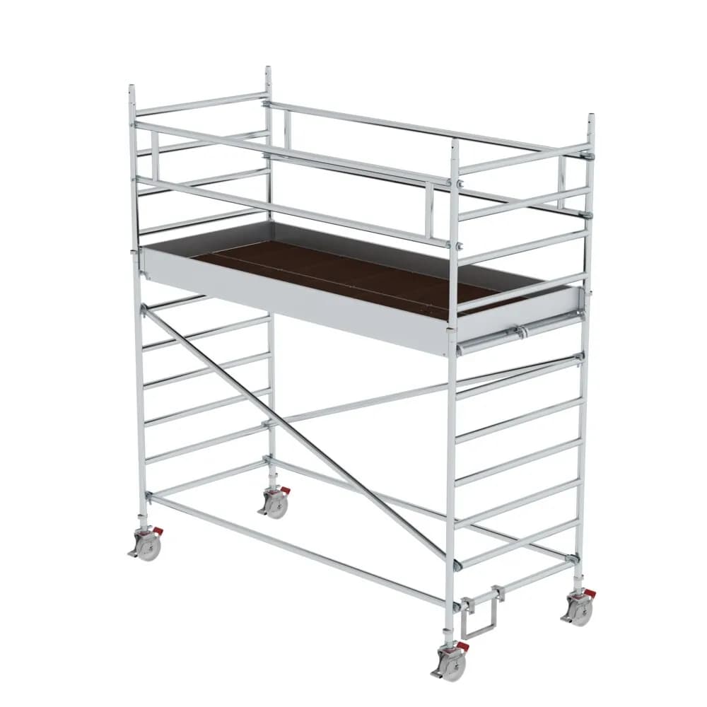MUNK - Rollgerüst 1,35 x 3,0 m mit Doppel-Plattform Plattformhöhe 2,51 m