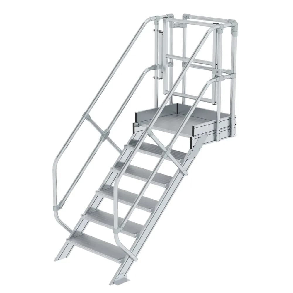MUNK - Treppen-Modul Aluminium geriffelt 6 Stufen