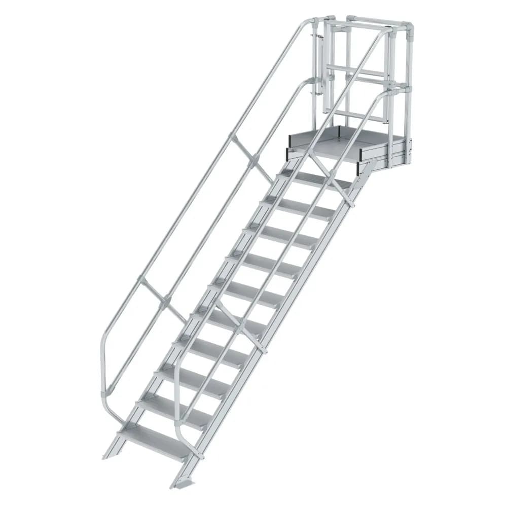 MUNK - Treppen-Modul Aluminium geriffelt 11 Stufen
